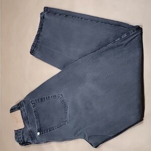 &Denim Size 6 Washed Black 90's Baggy Jeans Ultra High Waist, Gently Used Cond.